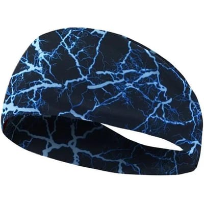 Bandeau unisexe pour femmes et hommes, idéal pour le fitness, la course à pied, le tennis et autres activités sportives en extérieur. blue