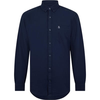 Original Penguin Heren Oxford overhemd met lange mouwen en knoopsluiting (Yale Blauw)