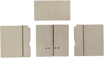 Reserveonderdelen voor Kachel Jupiter Grande Type 10843: Complete Chamotte Set (1-4)