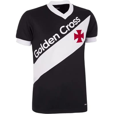 COPA - Vasco da Gama 1985 Retro Voetbalshirt - Heren - Zwart - XS