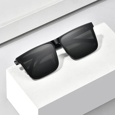 Nieuwe Mode Vierkante Zonnebril Dames Heren rechthoek Designer Luxe unisex Zonnebril Klassiek Vintage Outdoor Oculos De Sol black gray
