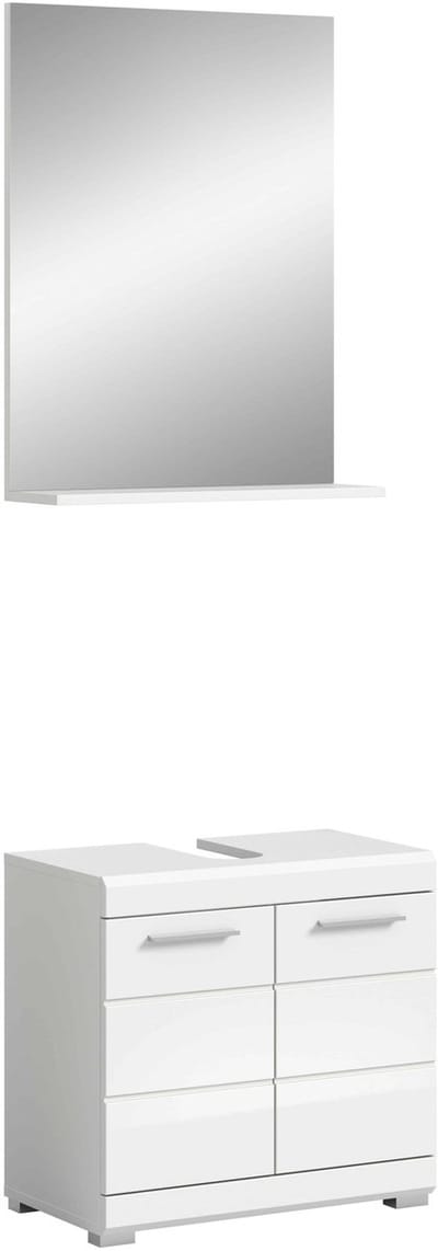 Scout badkamercombinatie wit hoogglans MDF TZ wit NB - 34x60x191cm