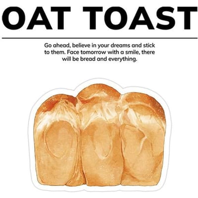 30 stuks Cartoon Sticky Notes Kawaii Brood Toast Koffie Memo Pads Sticker Studenten Geschenken Stationery School Kantoorbenodigdheden