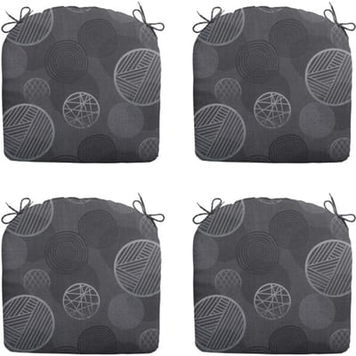 Madison - Zitkussen Circle grey - Ca. 46x48 cm - Set van 4