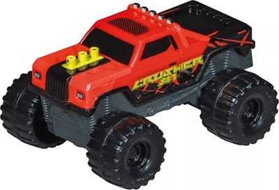Carrera Speelgoedvoertuig - Monster Truck -Crusher #1- - Rood - Key Rr in Schaal 1:64 Terugtrekauto