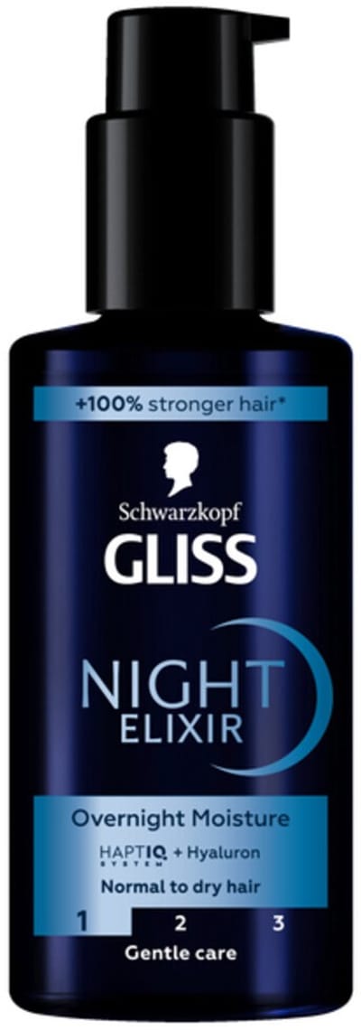 Gliss Night Elixer Overnight Moisture - 6 x 100 ml - Voordeelverpakking