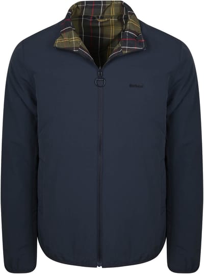 Barbour Reversible Korbel Jas Navy - Maat L - Heren - Zomerjassen