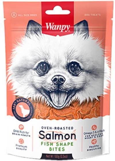 Wanpy | Salmon Fish Shape Bites | Hondensnack