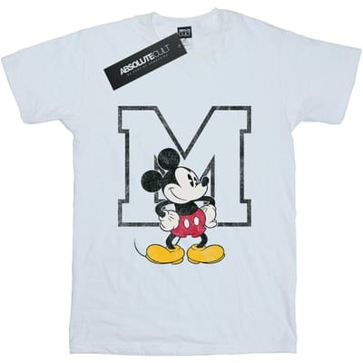 Disney Jongens Mickey Mouse Classic M T-Shirt (Wit)
