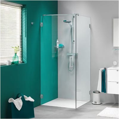 Sealskin | Get Wet I Am Zijwand Voor Combinatie Met Swingdeur, 900mm, Rvs (look), 8mm Helder Veiligheidsglas + Antikalk
