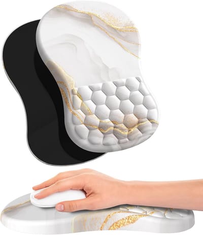 Ergonomische muismat met gelkussen en comfortabele polssteun voor kantoor en gaming