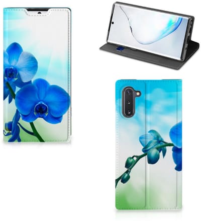Samsung Galaxy Note 10 Smart Cover Orchidee Blauw - Cadeau voor je Moeder