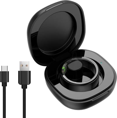 Oplaadcase voor Smart Rings met Magnetische Oplaadpoort en 200mAh Batterij voor Fitnessringen, Geschikt voor R02 R03 R06 R11m R8 H01 R02 SR05, Laadt Ring 10 Keer Op