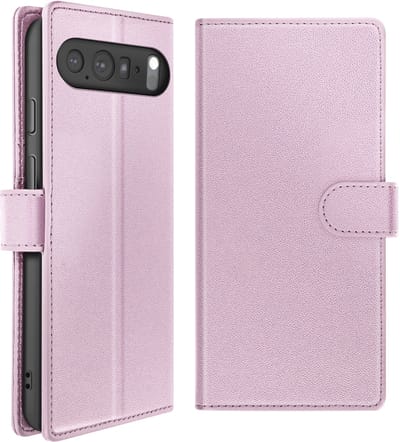 Mayaxess, Hoesje geschikt voor Google Pixel 10 Pro - 2-in-1 Magnetische Wallet, Roze