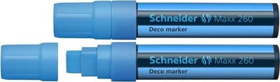 Schneider krijtmarker - Maxx 260 - lichtblauw - 2 stuks - S-126010-2