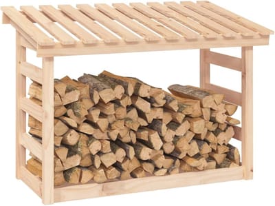 Robuuste brandhoutrek voor binnen en buiten - Houten opslag voor brandhout 108 x 64,5 x 78 cm