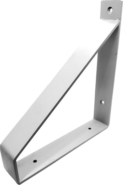 Maison DAM 1x Klassieke Plankdrager - Wandsteun – Voor een plank 20cm – Wit - incl. bevestigingsmateriaal + schroefbit