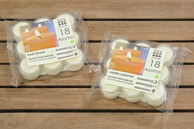 Waxinelicht - Geur Vanille -18 stuks