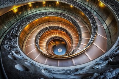 Vatican Museum– 135cm x 90cm - Fotokunst op PlexiglasⓇ incl. certificaat & garantie.