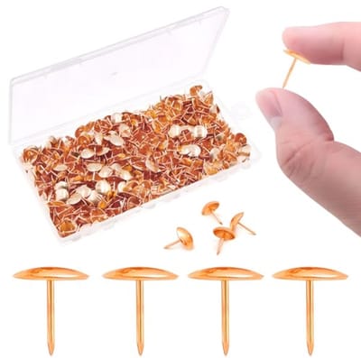 600 Stuks Duimspijkers Rose Gold - Platte Staal Push Pins voor Kurkbord en Kantoor
