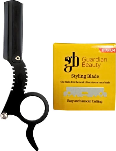 Guardian Beauty Classic Straight Razor - Inclusief 100 stuks GB Titanium Halve Mesjes