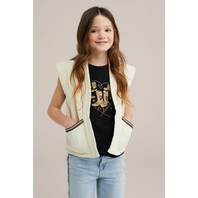 WE Fashion Girls Gilet White Taglia: 98/104 | Giacche Outlet | kids | Bianco
