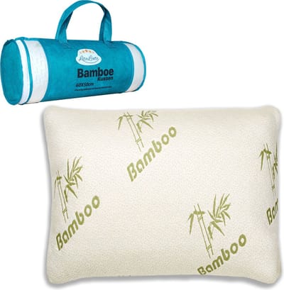 Bamboe kussen - Bamboo Kussen Memory Foam - Bamboe Tijk - Origineel Bamboo Kussen - Cool Comfort - Memory Foam - Zacht, Koel & Drukverlagend - bamboo pillow | 60x50 cm