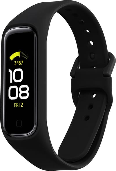 kwmobile horlogebandje geschikt voor Samsung Galaxy Fit 2 polsband - Smartwatch bandje van TPU - Activity tracker horloge band in zwart