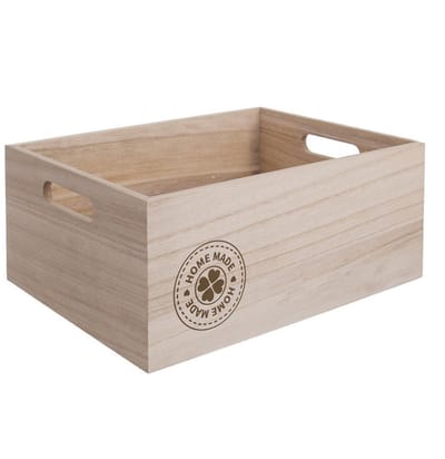 Orion Home Made - Houten Opbergkist - 26x16x11cm - Decoratief - Handvatten