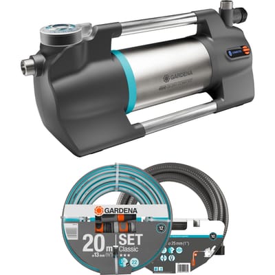 Gardena Besproeiingspomp 6500 SilentComfort – 6500 liter/uur - 5,0 Bar met aanzuig- en tuinslang