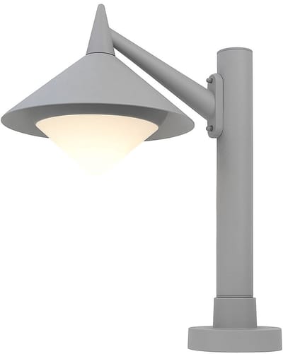 Buiten Staande Lamp Tuinvoet Pad ALU Zuil Spotlight Armatuur grijs WOFI 379401500500