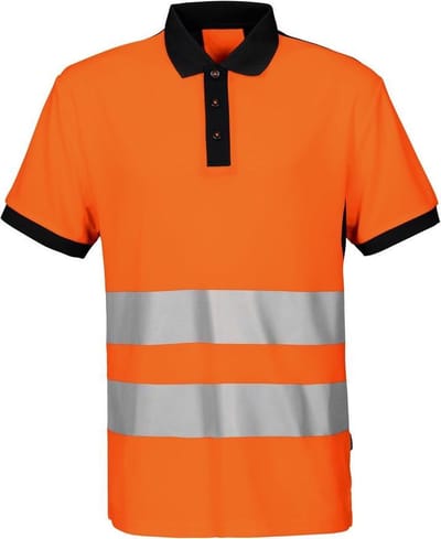 ProJob 6008 SIGNALISATIEPOLO EN ISO 20471 KLASSE 2 646008 - oranje/grijs - XS