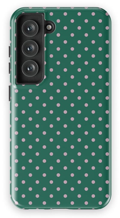 Polka Dots Hoesje Samsung Galaxy S23 | Geschikt Voor Mag | Stippen Design Backcover Samsung Galaxy S23 Forest Blush