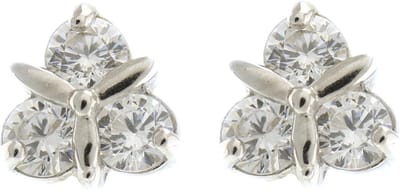 Behave - Dames oorknoppen zilverkleur - Vlinder look - Elegant detail