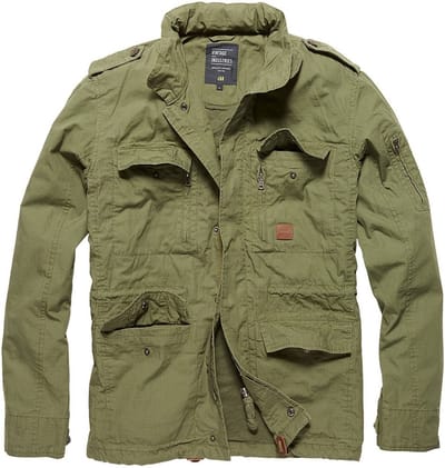 Vintage Industries Overgangsjas Parka Cranford Jacket Olive Drab