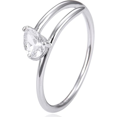 Gena.paris 'Shine' Dames 925 Sterling Zilveren Ring - Zilver GR1068-W