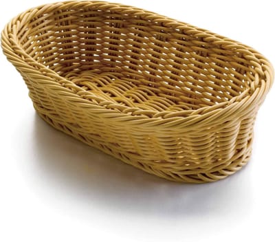 Ovale Broodmand - Broodopberger - Brood bewaren - Handgemaakt ontwerp - 24x17x8 cm - Mat
