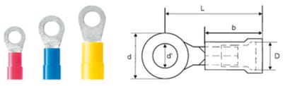 Weidmüller 9200090000 Ringkabelschoen Dwarsdoorsnede (max.): 1.50 mm² Schachtdiameter: 4.3 mm Deels geïsoleerd Rood 100 stuk(s) Piece