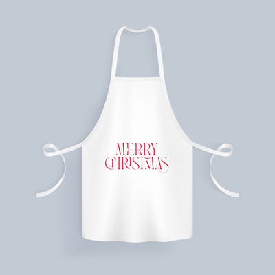 Akyol - kerst merry christmas Keukenschort - Kerstmis - kerst beker - winter - kerst - christmas - kerst cadeau - 82 bij 71 cm