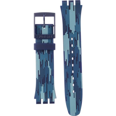 Swatch Plastic - Originals Large (41mm) SUO/SO29/SO32 ASUON712 SUON712 Fiammablu Horlogeband