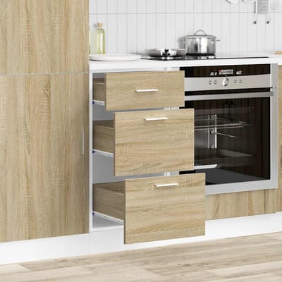 vidaXL - Onderkast - Lyon - 40x46x81,5 - cm - bewerkt - hout - sonoma - eikenkleurig