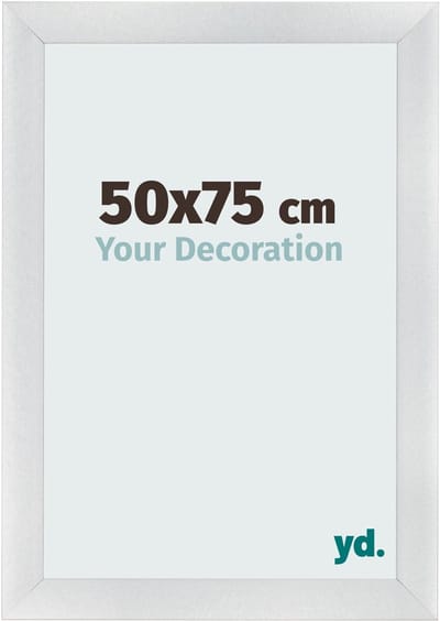 Your Decoration - Fotolijst 50x75 cm - MDF - Zilver Mat - Pisa
