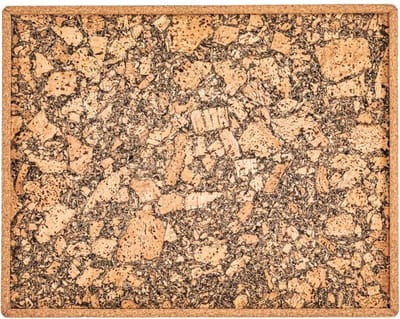 ZICZAC - Dienblad - QUERCO - 100% kurk - Vlek- en waterafstotend - Rechthoekig - 46x36cm - Earth