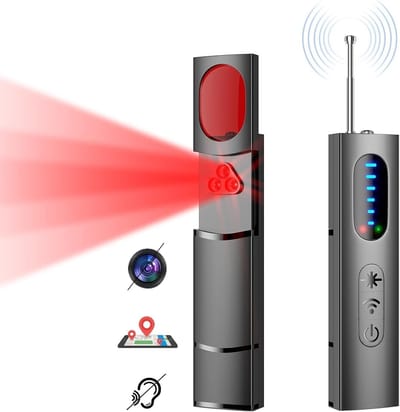 Camera Detector - Anti Spy Gadget - RF Signaalzoeker - Infrarood Lenszoeker - Voor Auto & Kantoor -30 uur Accu - Voor Hotel - Draagbaar - Zwart