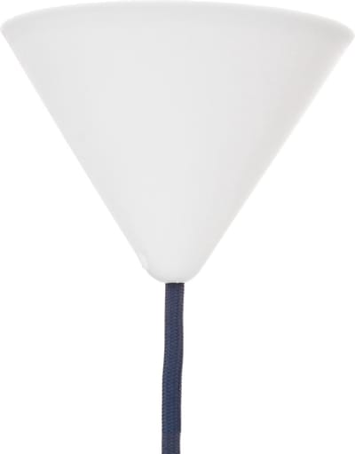 Snoerboer plafondkap 1 snoer - Ø11cm - wit - kunststof - kegel