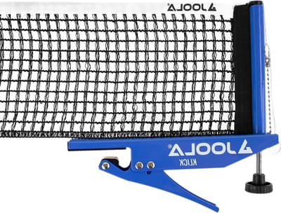 Professionele Tafeltennis Net en Post Set - Draagbaar en Eenvoudig Setup - Verordening Grootte - Ping Pong Net met Lente Geactiveerde Klem - Blauw - 72 inch