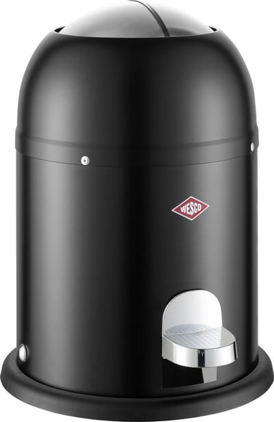 Wesco Mini Master afvalemmer - 6 liter - matzwart