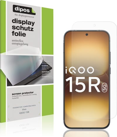 dipos – 4x Matte Beschermfolie geschikt voor Vivo iQOO 15R | Krasbestendige & antireflecterende Screenprotector Ultra-Thin
