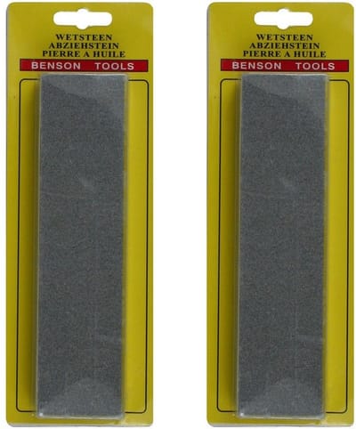 Benson Wetsteen - 2x - slijpsteen - dubbelzijdig - fijn en grove korrel - 20 cm - messenslijper