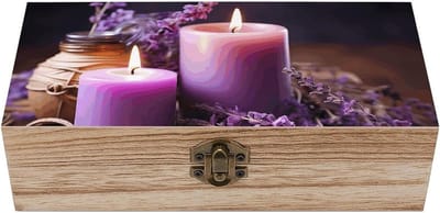 Houten Opbergdoos - Aandenken Doos - Sieraden Opbergen - Scharnierend Deksel - 20 x 10 x 6 cm - Wit
